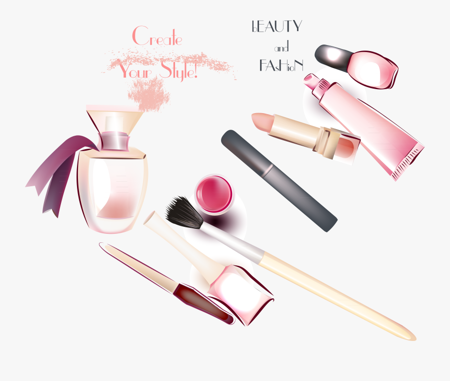 Collection Of Free Lipstick Drawing Bottle - Pink Perfume Lipstick, Transparent Clipart