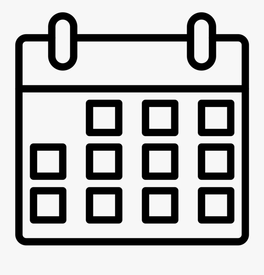 Black White Checklist With Magnifying Glass Free Clipart - Black And White Calendar Clipart Png, Transparent Clipart