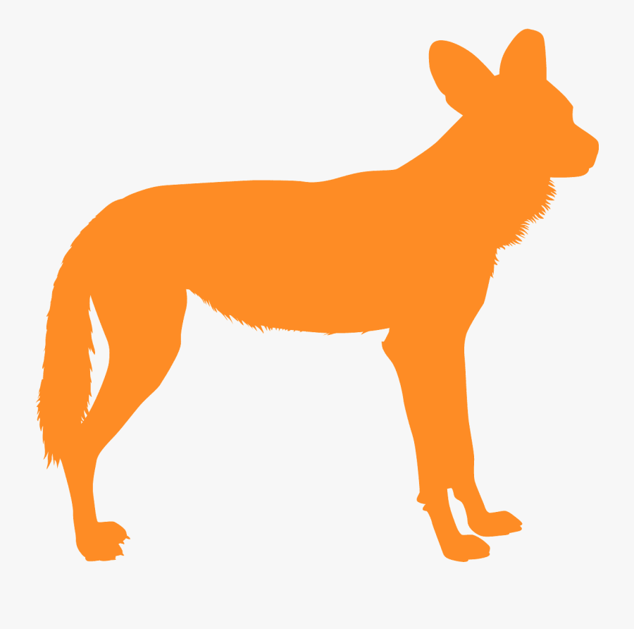Dark Wild Dog Art, Transparent Clipart