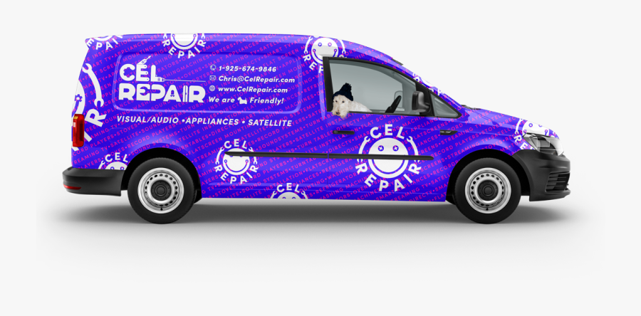 Minivan - Delivery Van Design, Transparent Clipart