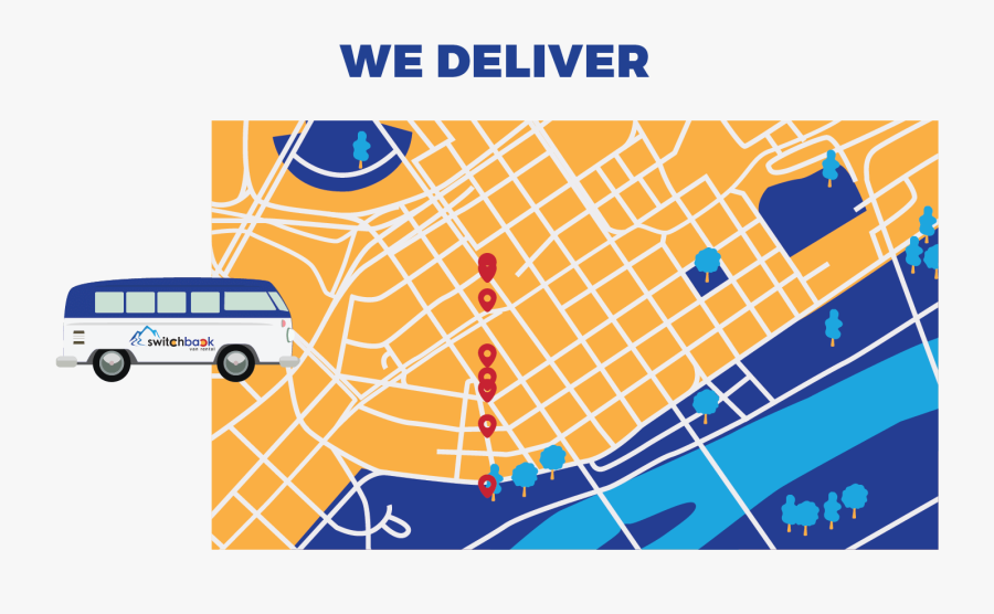 Delivery Of Rental Van, Transparent Clipart