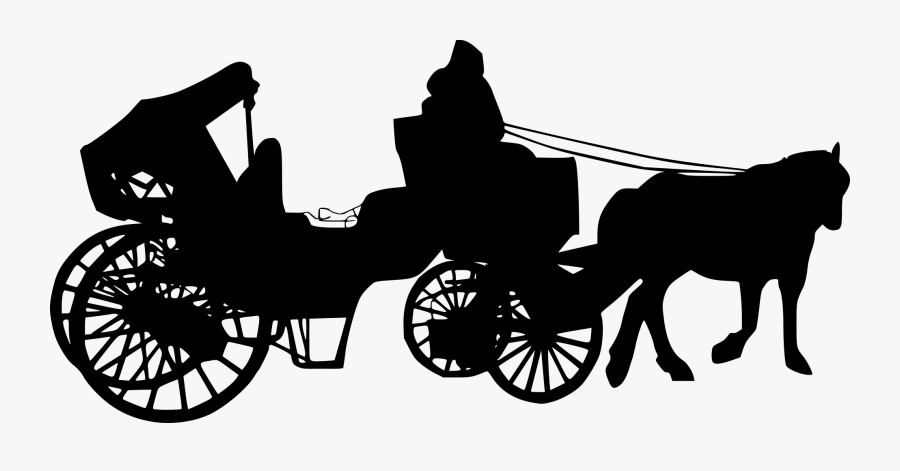 Hd Images For Horse And Carriage Silhouette Png, Transparent Clipart