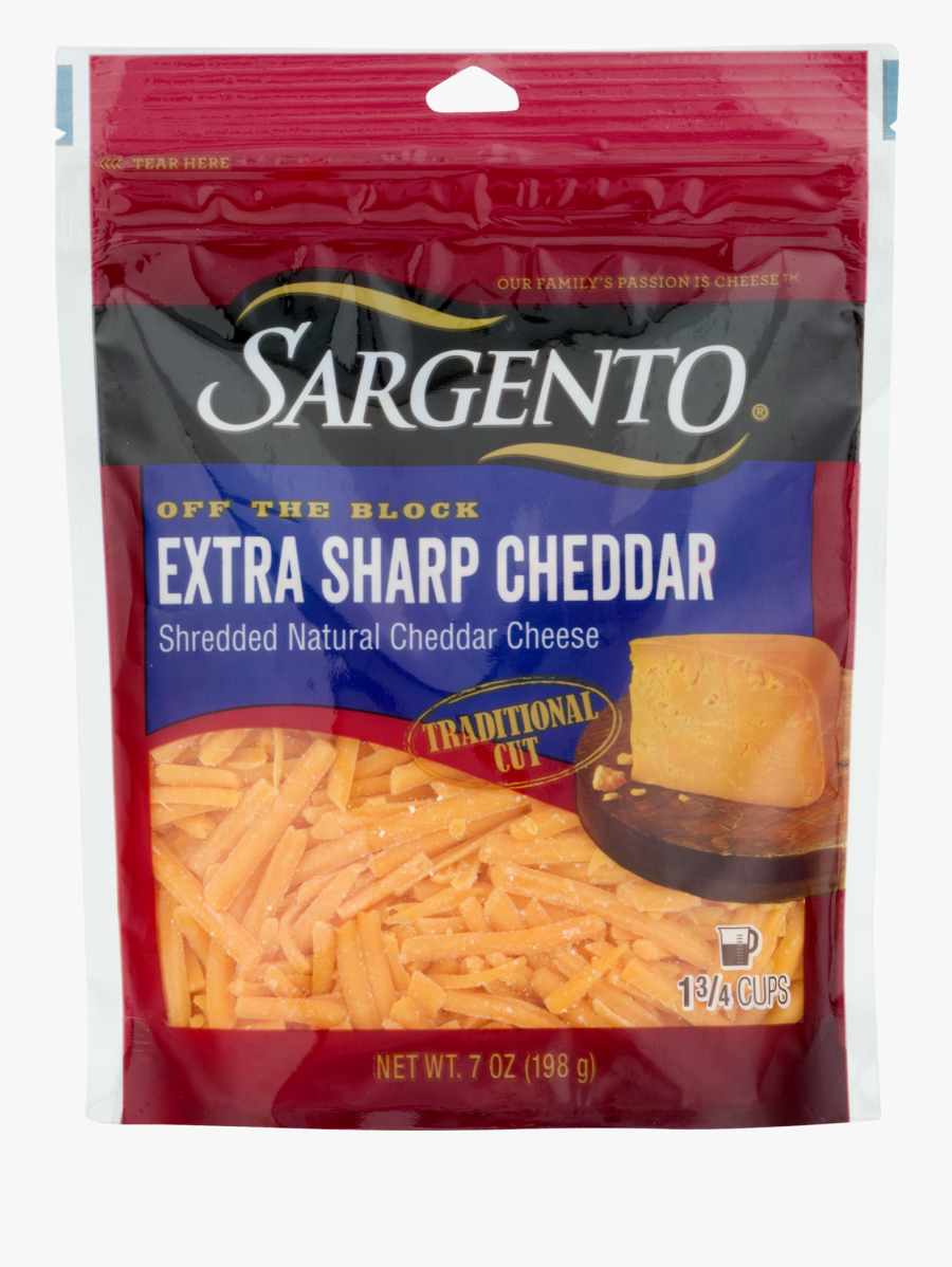 Clip Art Grated Cheese - Sargento Extra Sharp Cheddar Cheese, Transparent Clipart