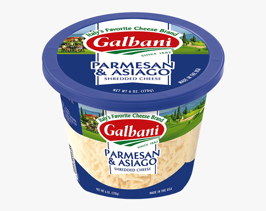 Shredded Asiago & Parmesan Cheese - Grated Romano Cheese, Transparent Clipart