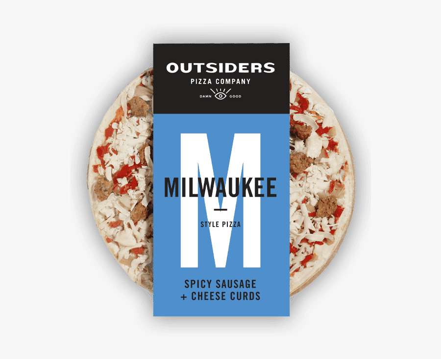 Milwaukee Style Spicy Sausage And Cheese Curd Pizza - Outsiders Pizza, Transparent Clipart