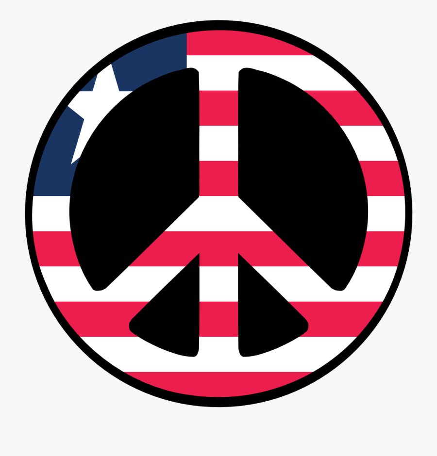 Liberia Peace Symbol Flag 4 Drapeau Bandiera Bandeira - Circle, Transparent Clipart