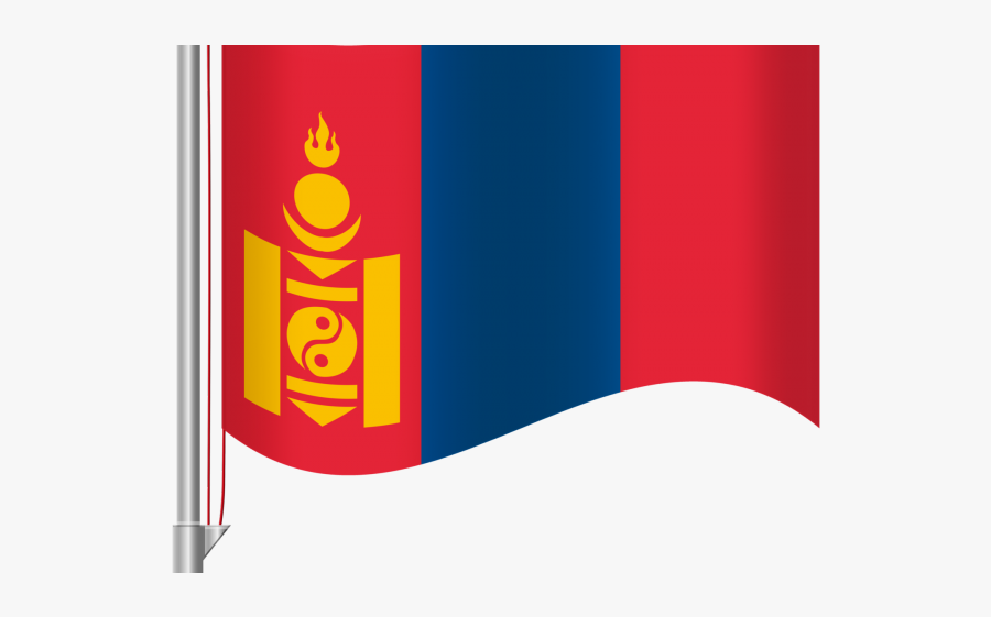 Mongolia Flag, Transparent Clipart