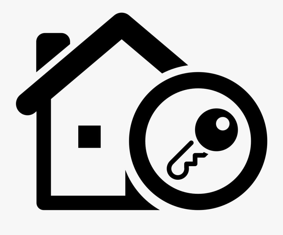 Icon Key House Png, Transparent Clipart