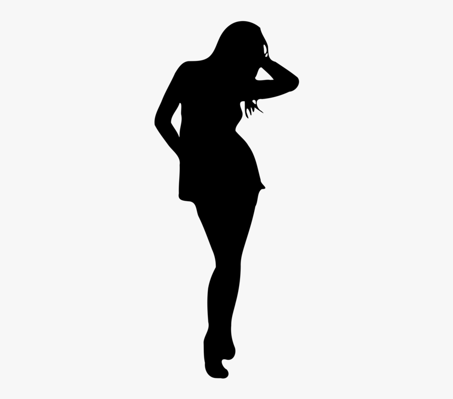 Woman Silhouette No Background, Transparent Clipart