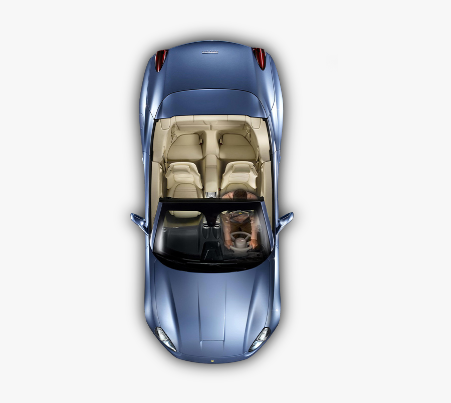 Transparent Top View Png - Convertible Car Top View, Transparent Clipart
