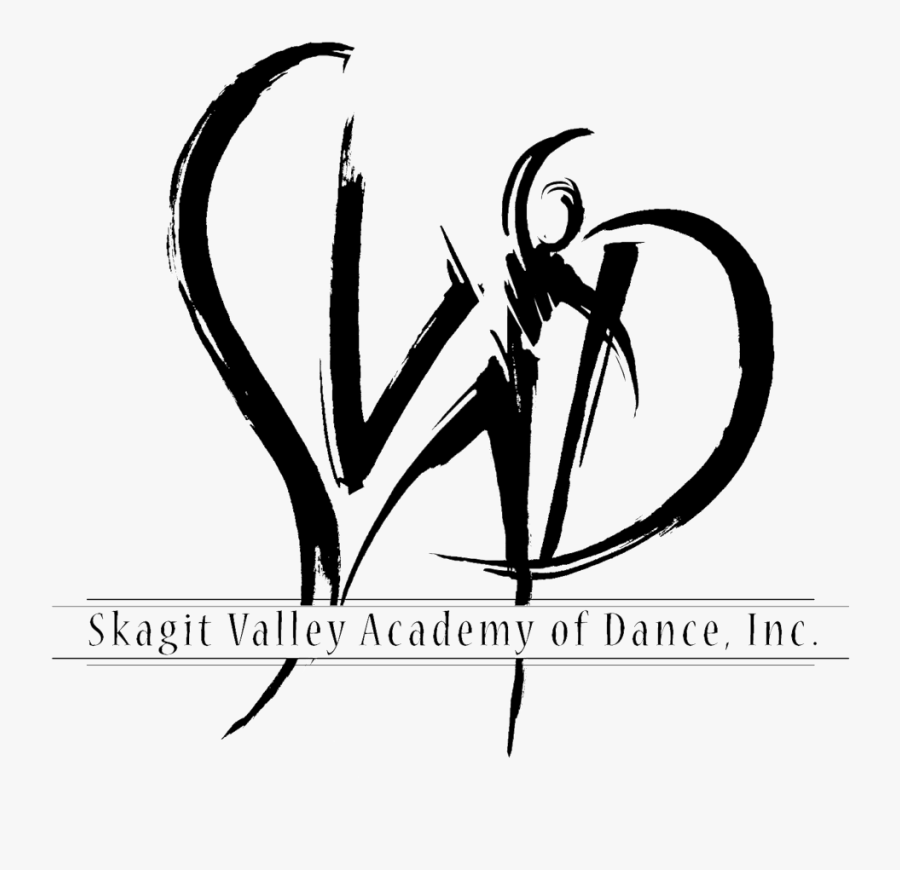 Dancer Clipart Tribal - Skagit Valley Academy Of Dance Logo, Transparent Clipart