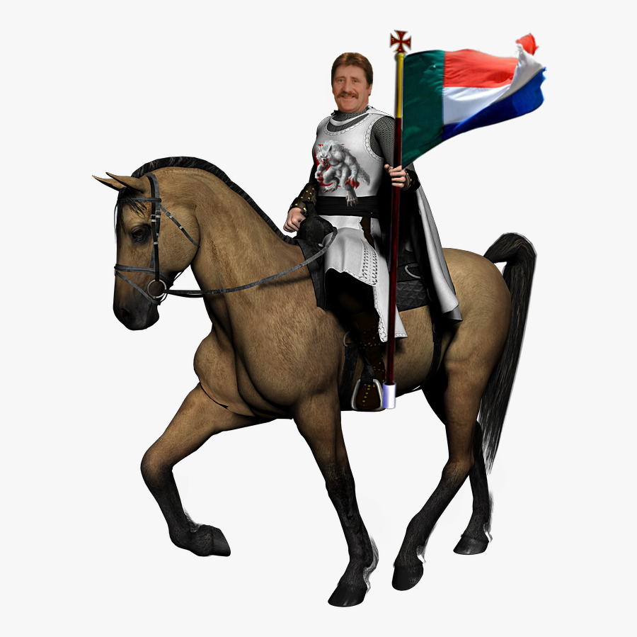 Transparent White Horse Png - Transparent Knight On Horse, Transparent Clipart