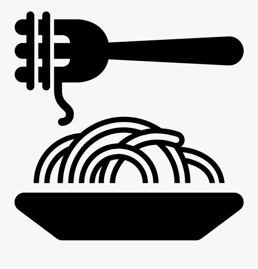 Characteristic Food - Transparent Pasta Silhouette, Transparent Clipart