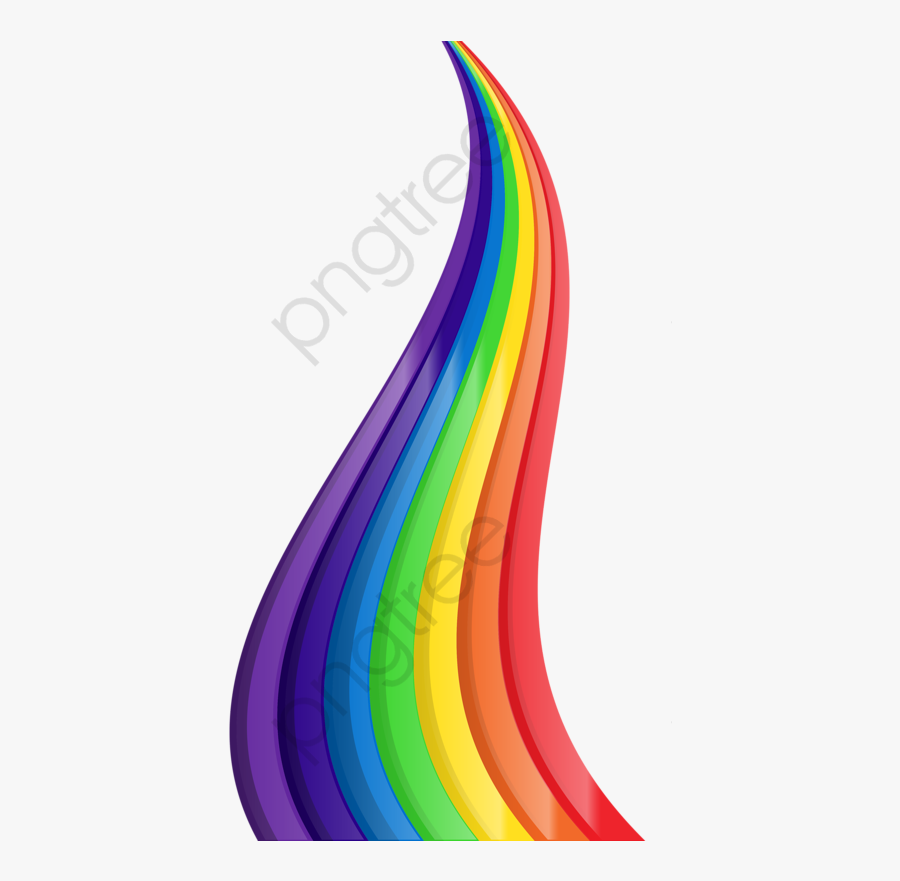 Check Mark Clipart Rainbow Colors - Rainbow Pattern On Black Background, Transparent Clipart