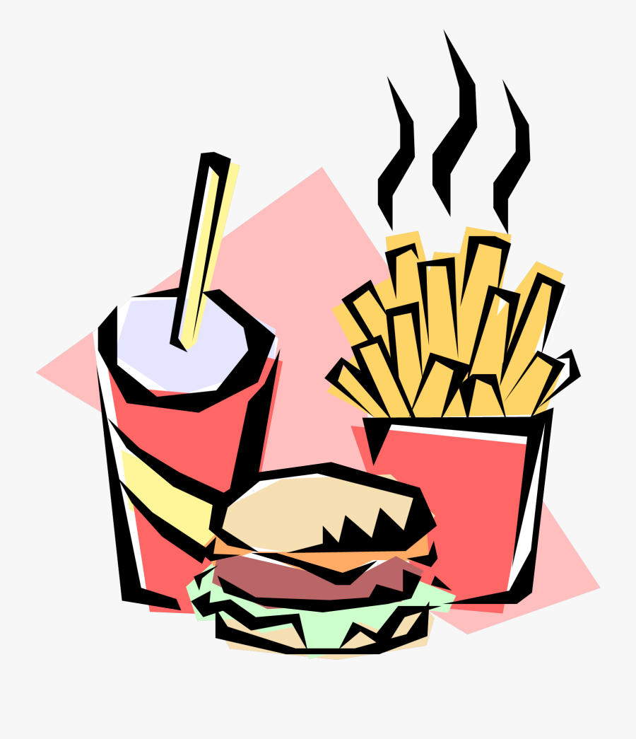 Hamburger Und Pommes Clipart, Transparent Clipart