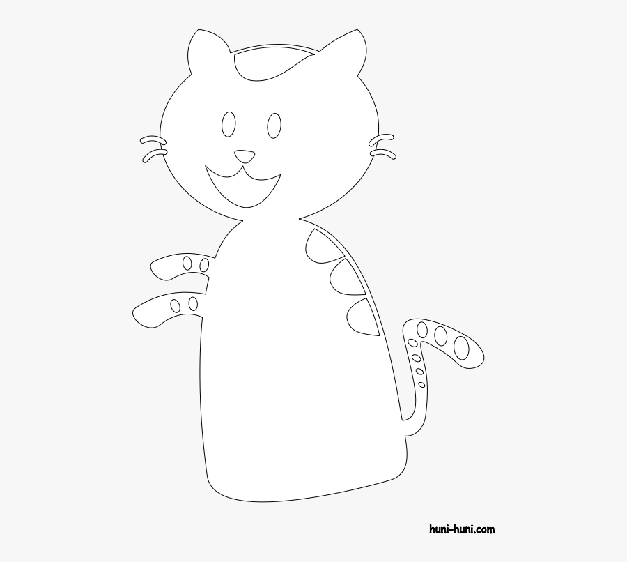 Cat Clipart Flashcard Iring - Cartoon, Transparent Clipart