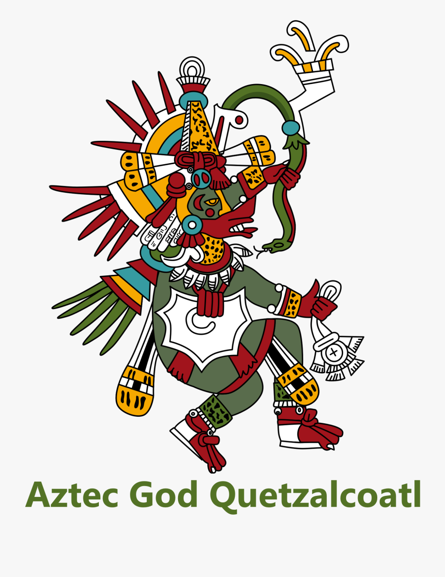 World Clipart Creator God - Aztec God Quetzalcoatl, Transparent Clipart