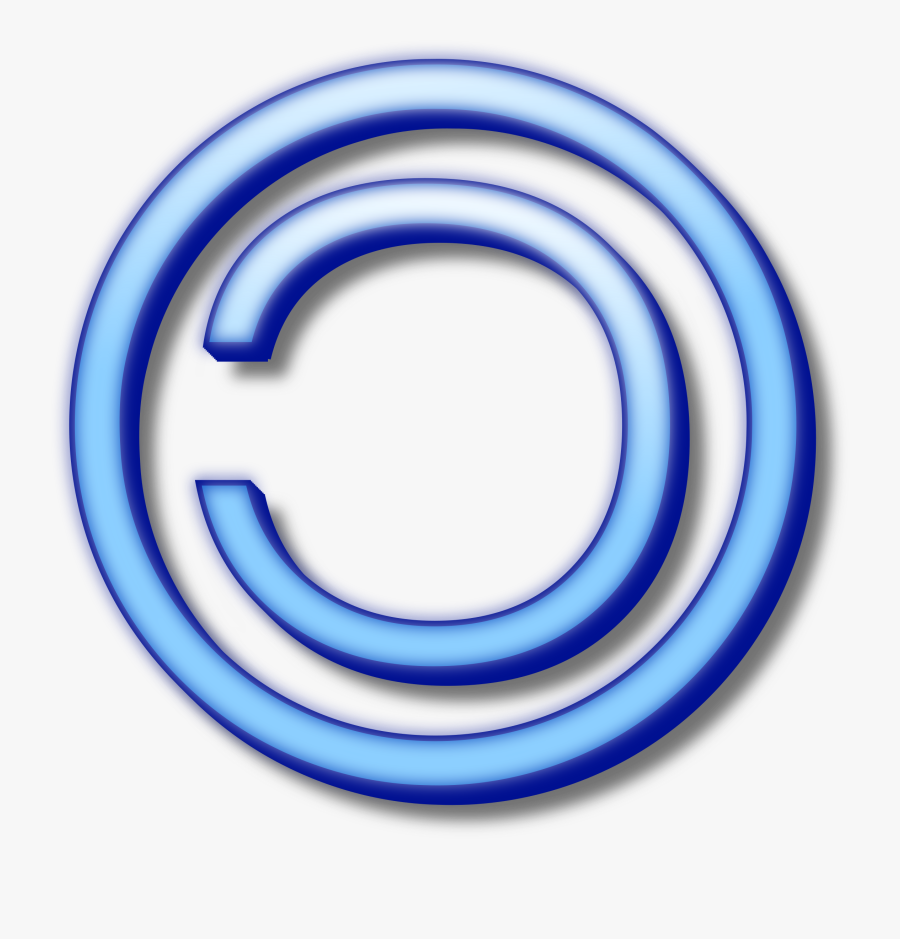 Can Use For Book Cover, Copy Left Clip Art - Circle, Transparent Clipart