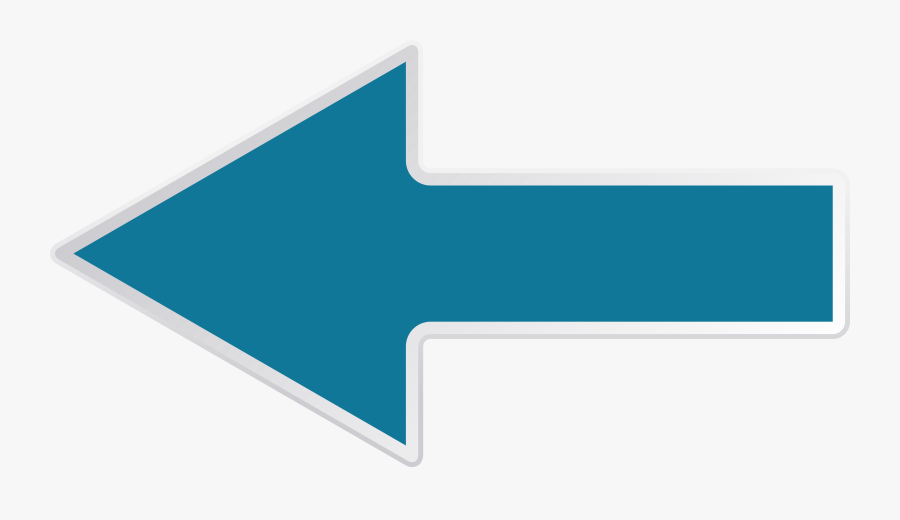 Copy Left Clip Art - Blue Left Arrow Transparent Png, Transparent Clipart