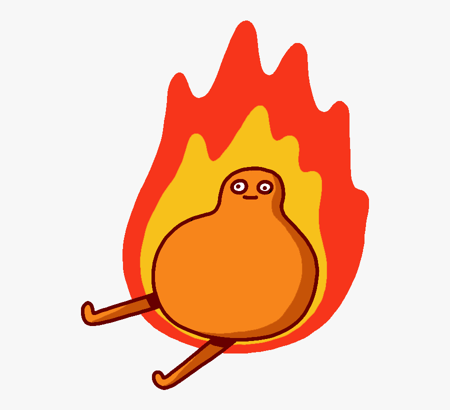 Emotion Its Lit Gumdrop On Fire Transparent Sticker - Cartoon Transparent Fire Gif, Transparent Clipart
