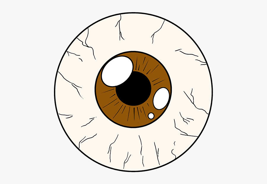 How To Draw An Eyeball - Eyeball Drawing, Transparent Clipart