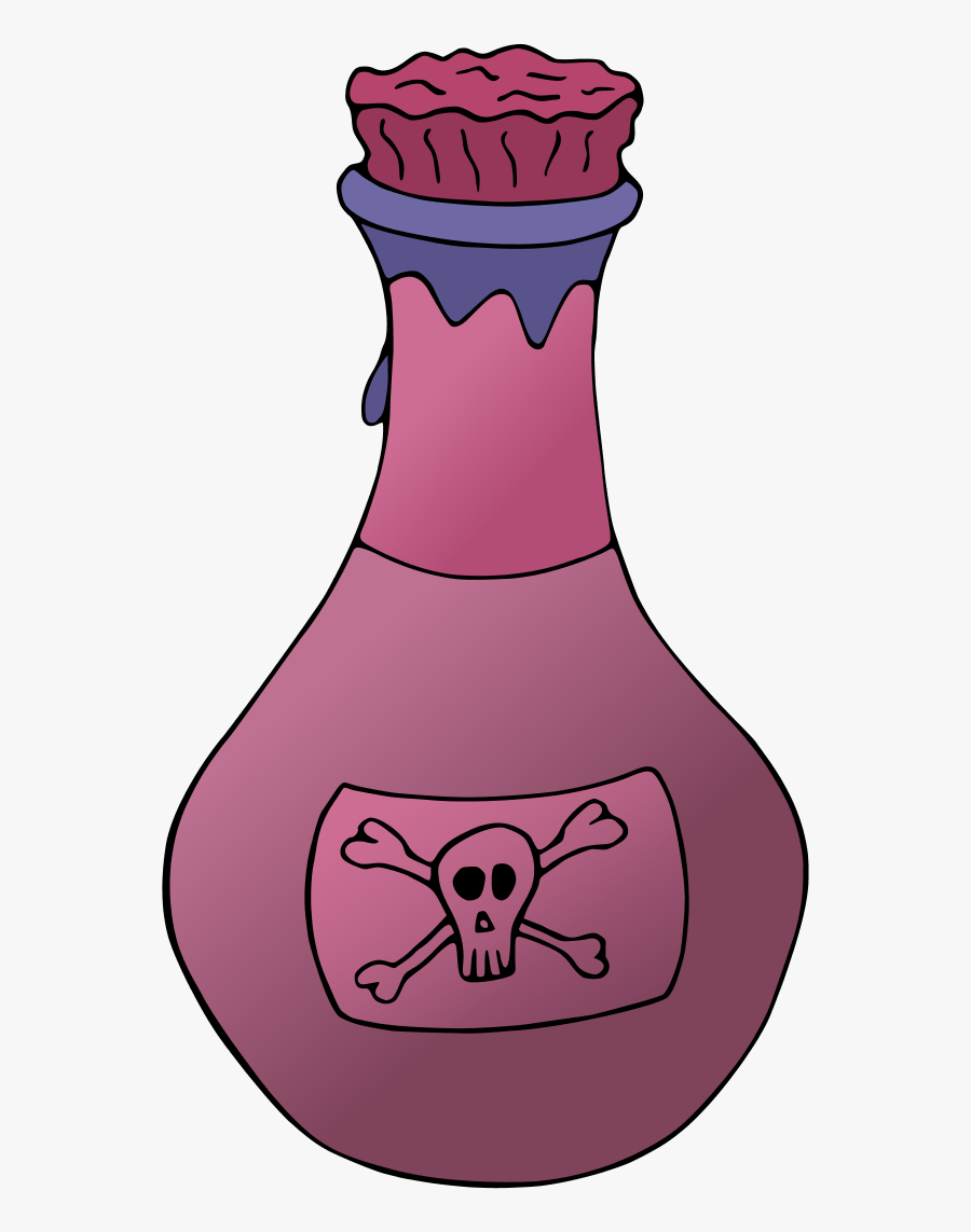 Vector Clip Art - Poison Bottle Clip Art, Transparent Clipart
