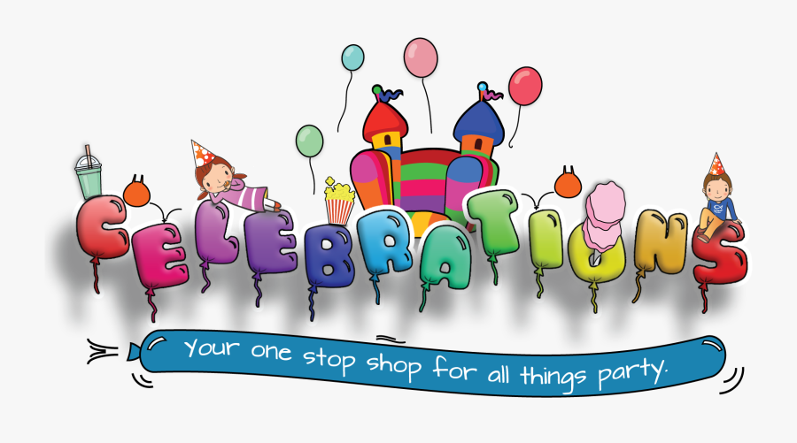 Home Celebrations Party Hire And Bouncy Castles - Party Celebrations, Transparent Clipart