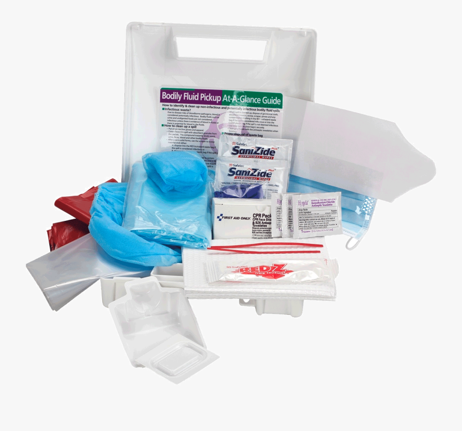 Bloodborne Pathogen Kit For Personal Protection - Medical Bag, Transparent Clipart