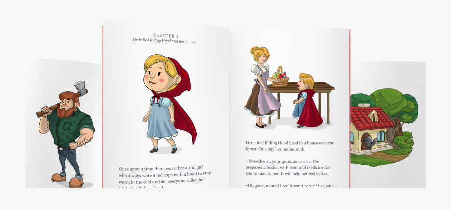 Transparent Little Red Riding Hood Grandma Clipart - Cartoon, Transparent Clipart