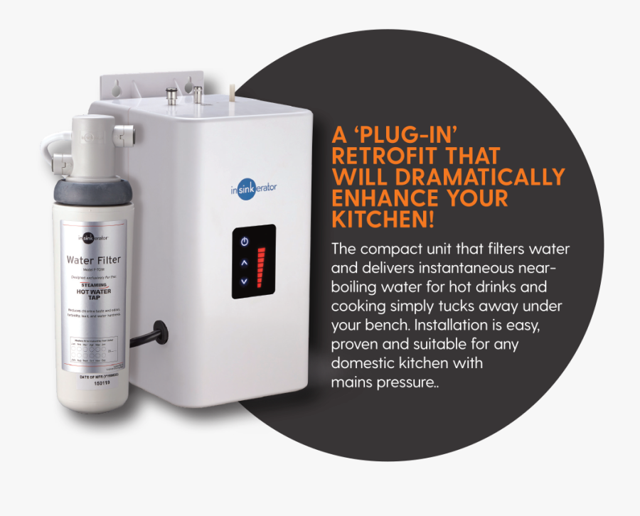 The Convenience Of Near-boiling Water For Effortless - Insinkerator, Transparent Clipart