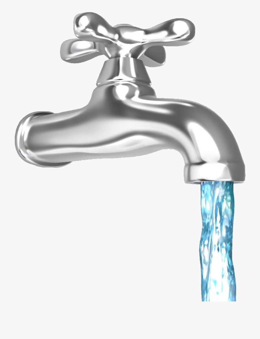 #freetoedit #faucet #water #waterfall #waterdrop #freetoedit - Two Sources Of Water, Transparent Clipart