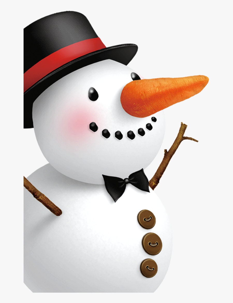Clipart Snowman Nose - Nariz Do Boneco De Neve, Transparent Clipart