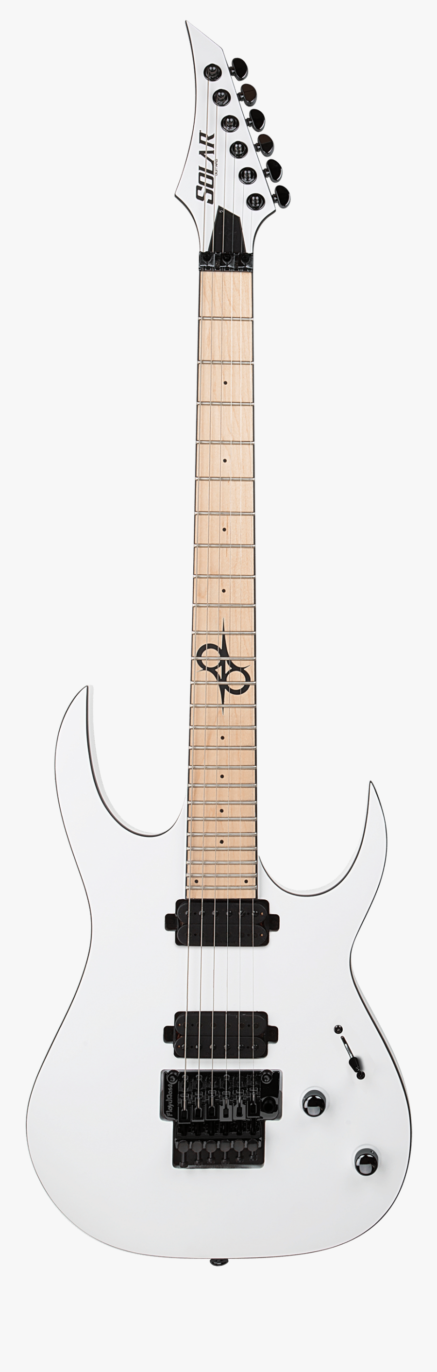 Pics Guitars - Solar A1 6 White, Transparent Clipart