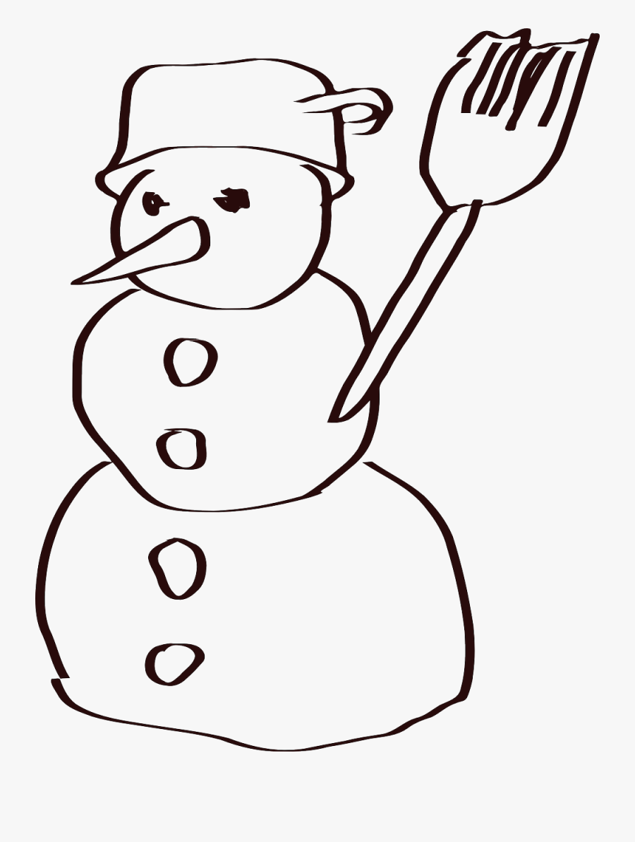 Snowman Holidays Christmas - Joke Coloring Pages, Transparent Clipart