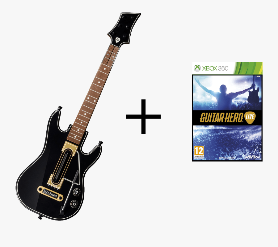 Guitar Hero Guitar Xbox - Guitar Hero Live 2015 Xbox 360, Transparent Clipart