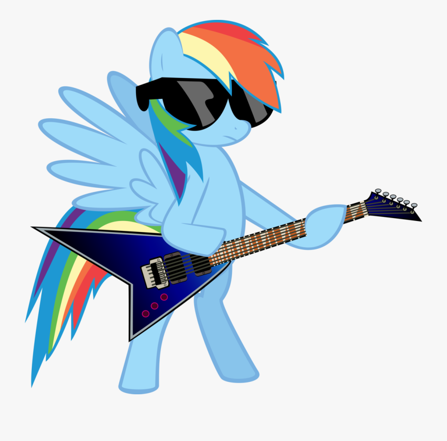 Rainbow Clipart Guitar - My Little Pony Rockero, Transparent Clipart