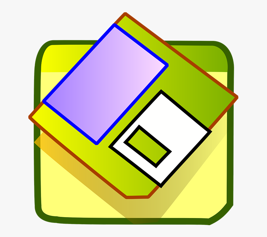 Floppy Disk Save Icon Svg Clip Arts - Magnetic Storage Device Cartoon, Transparent Clipart