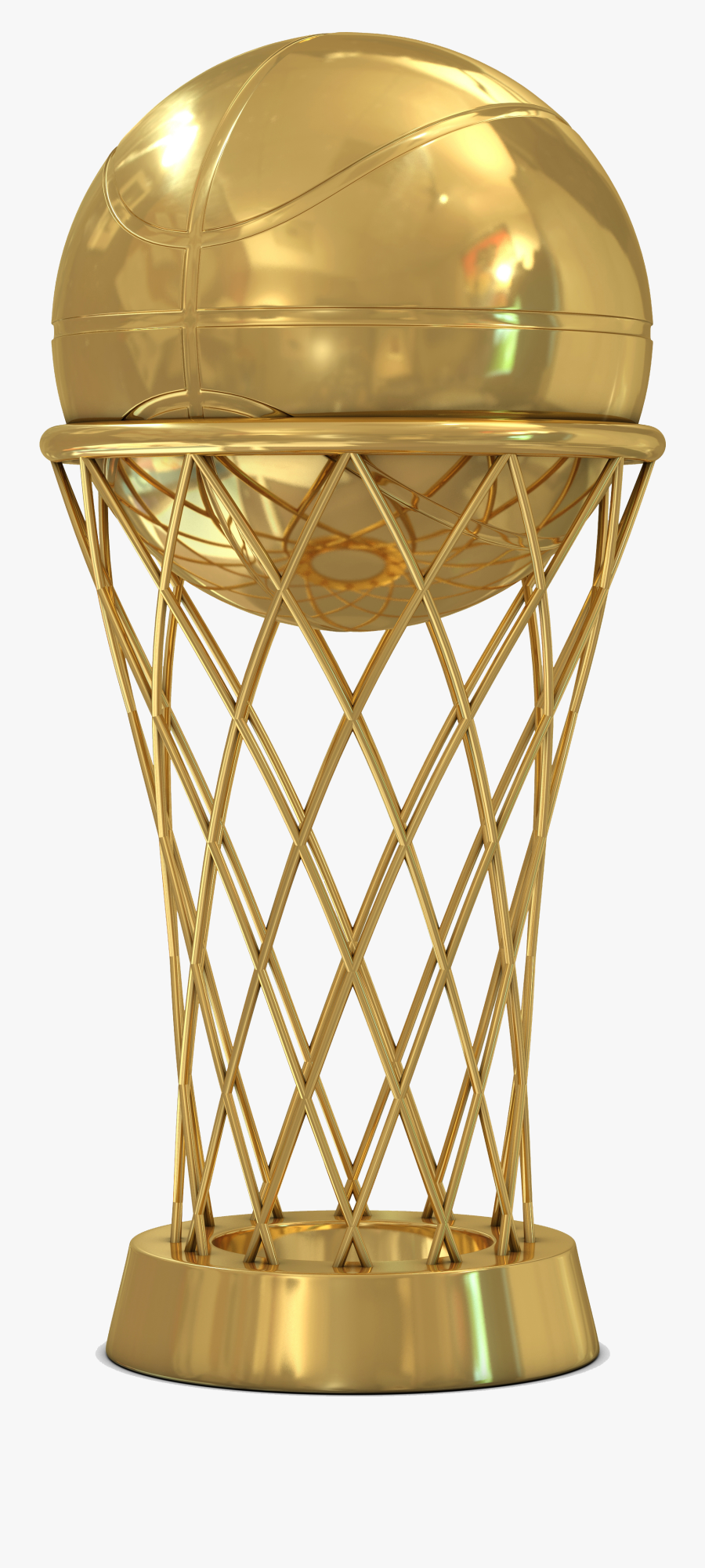 Trophy Golden Basketball Cup National Finals Championship - Basketball Championship Trophy Png, Transparent Clipart