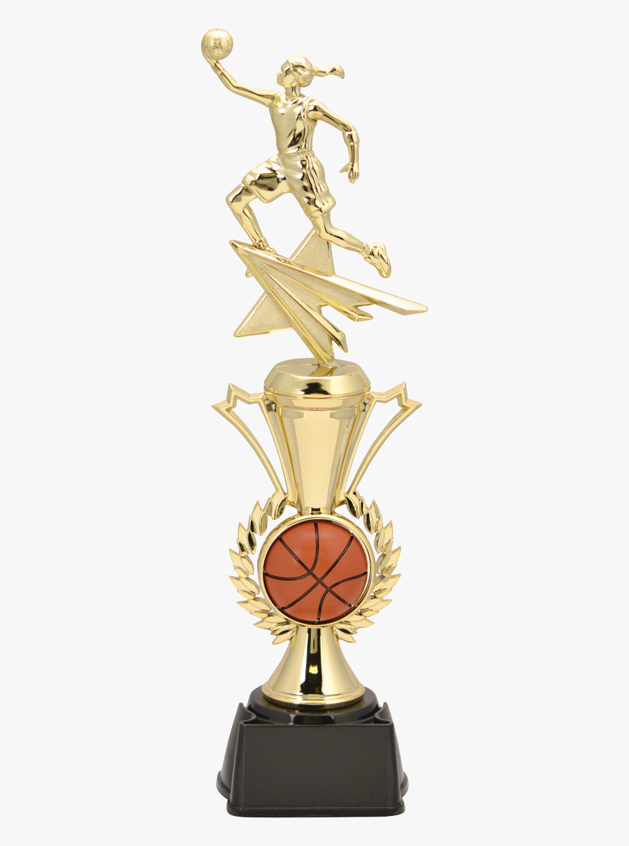 Radiance Basketball Trophy-female - Trophy, Transparent Clipart