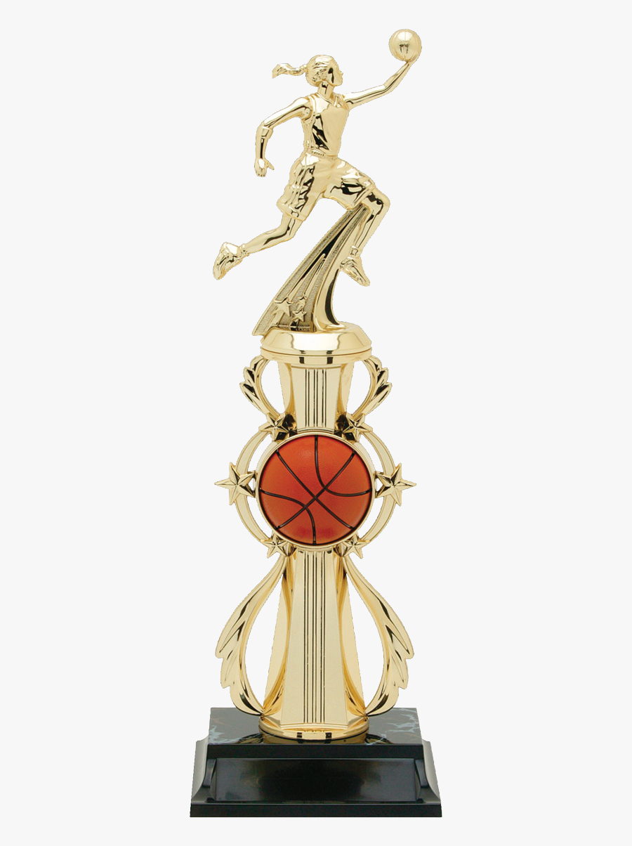 Girls Basketball Trophy - Trophy, Transparent Clipart