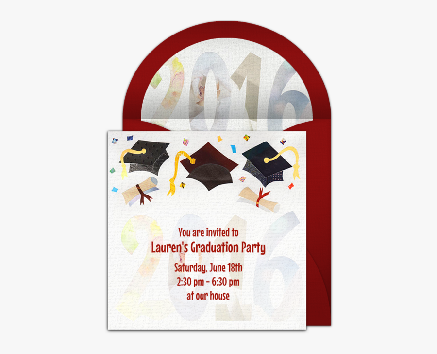 Grad Clipart Graduation Invitation - Poster, Transparent Clipart