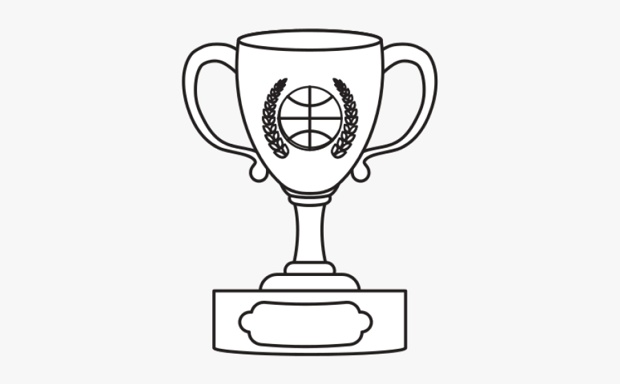 Drawing Of Basketball Trophies, Transparent Clipart
