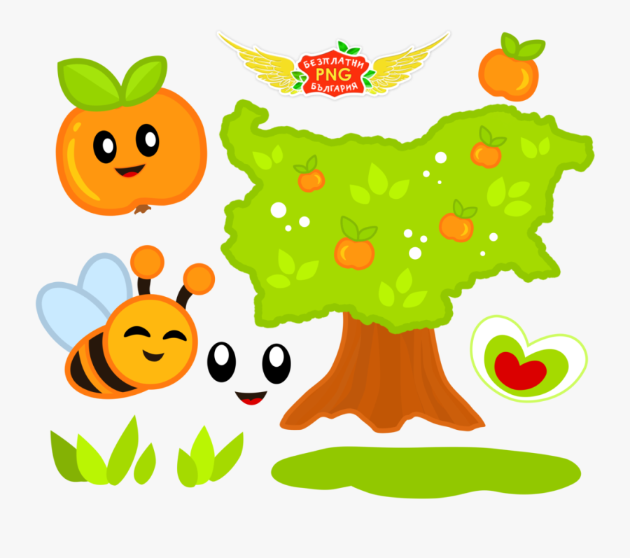 Bulgaria Free Png Tree Cartoon 1 By Golddawn - Стилизирани Изображения С България, Transparent Clipart