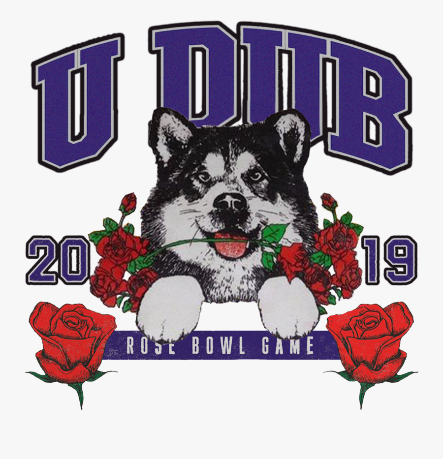 Uw Huskies Rose Bowl Gear, Uw Rose Bowl Sweatshirt, - Washington Huskies 2019 Rose Bowl T Shirt, Transparent Clipart