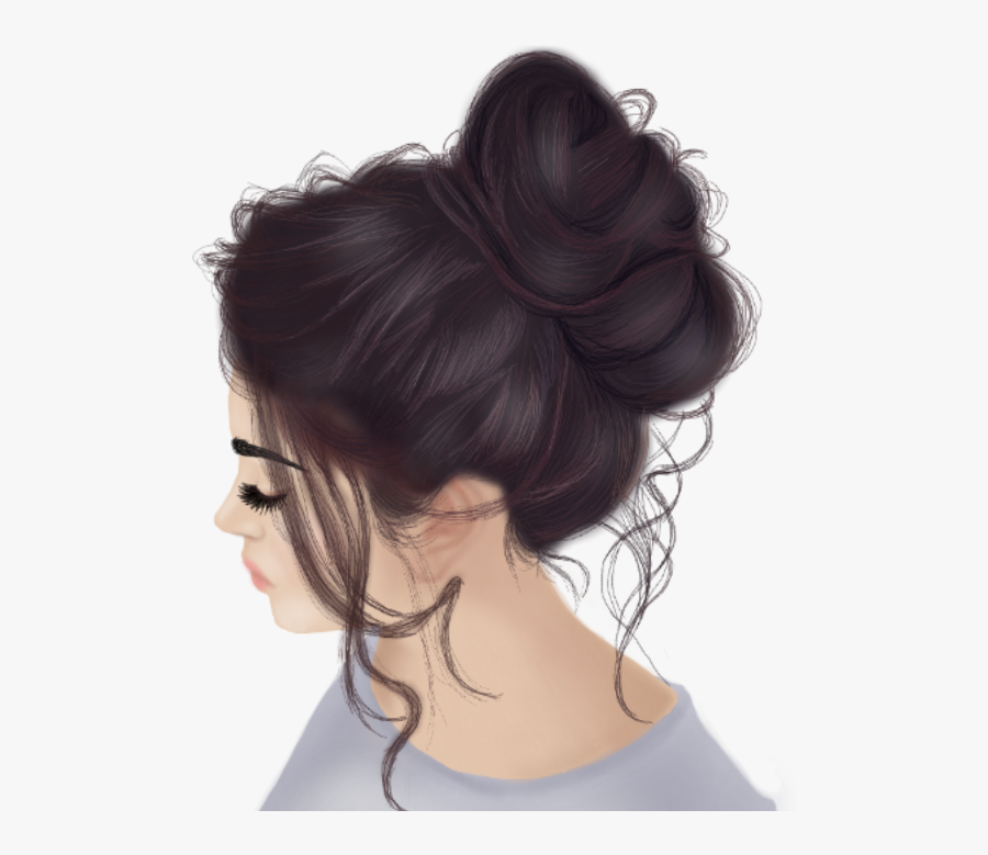 Transparent Hair Bun Png - Hair Bun Image Hd, Transparent Clipart