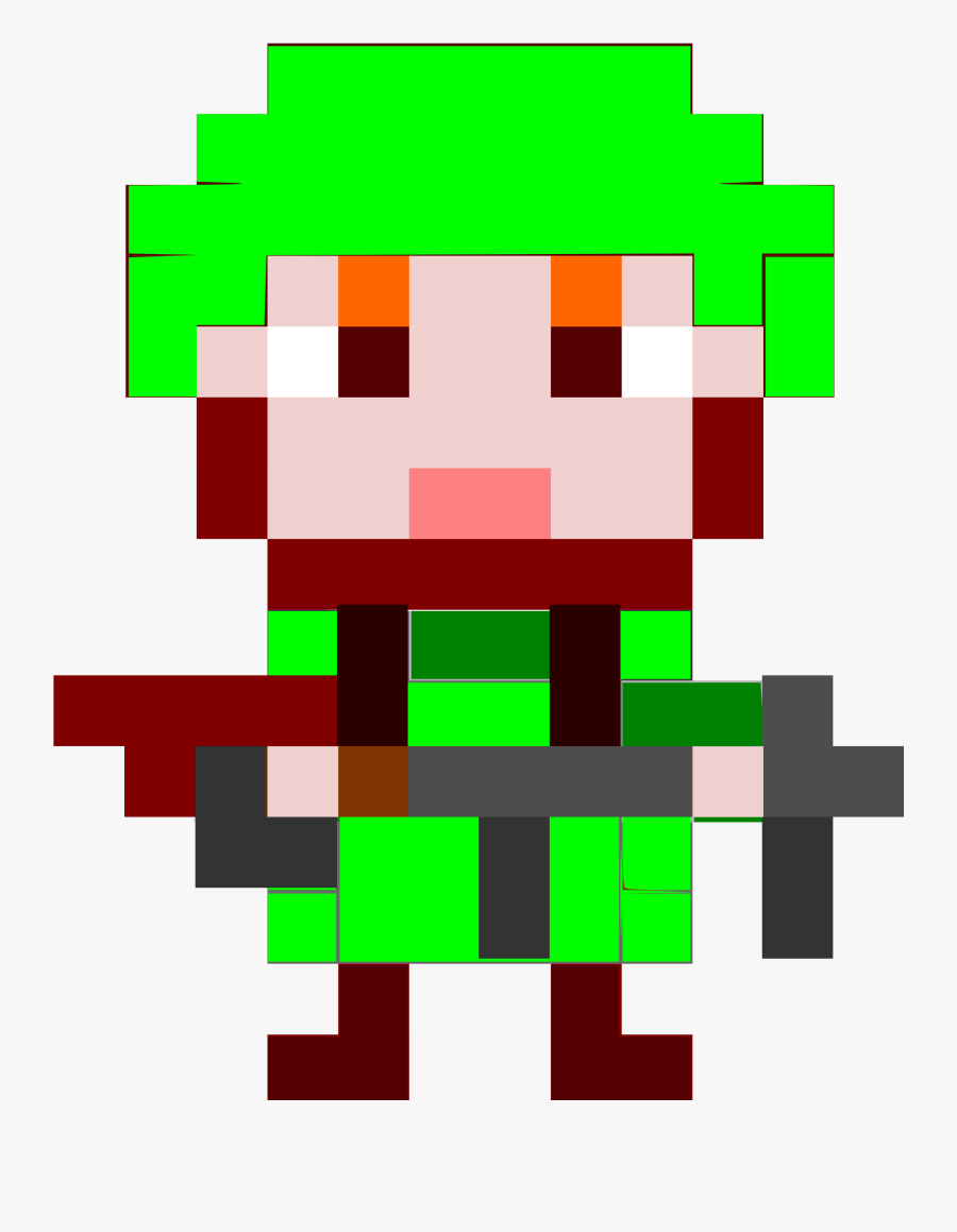 Clipart - Minecraft Pixel Art Reaper, Transparent Clipart