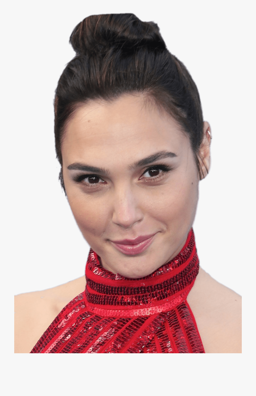 Gal Gadot Hair In Bun - Transparent Gal Gadot Png , Free ...