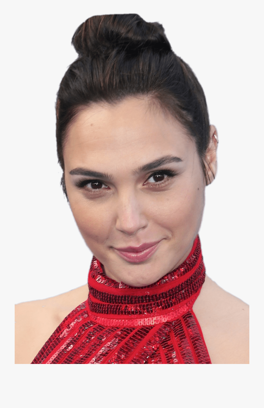 Gal Gadot Hair In Bun - Transparent Gal Gadot Png, Transparent Clipart