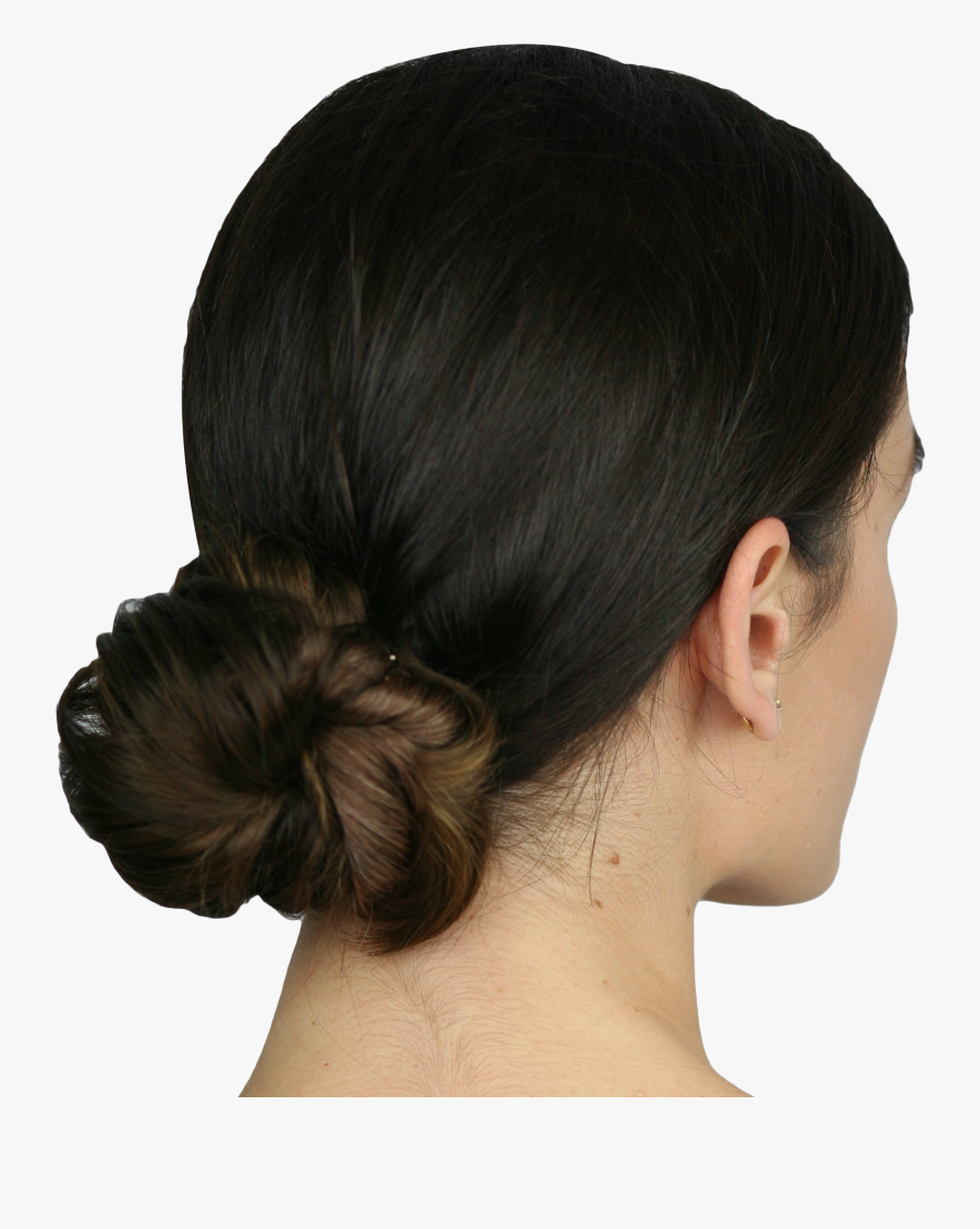 Transparent Hair Bun Png - Hair In Bun Png, Transparent Clipart