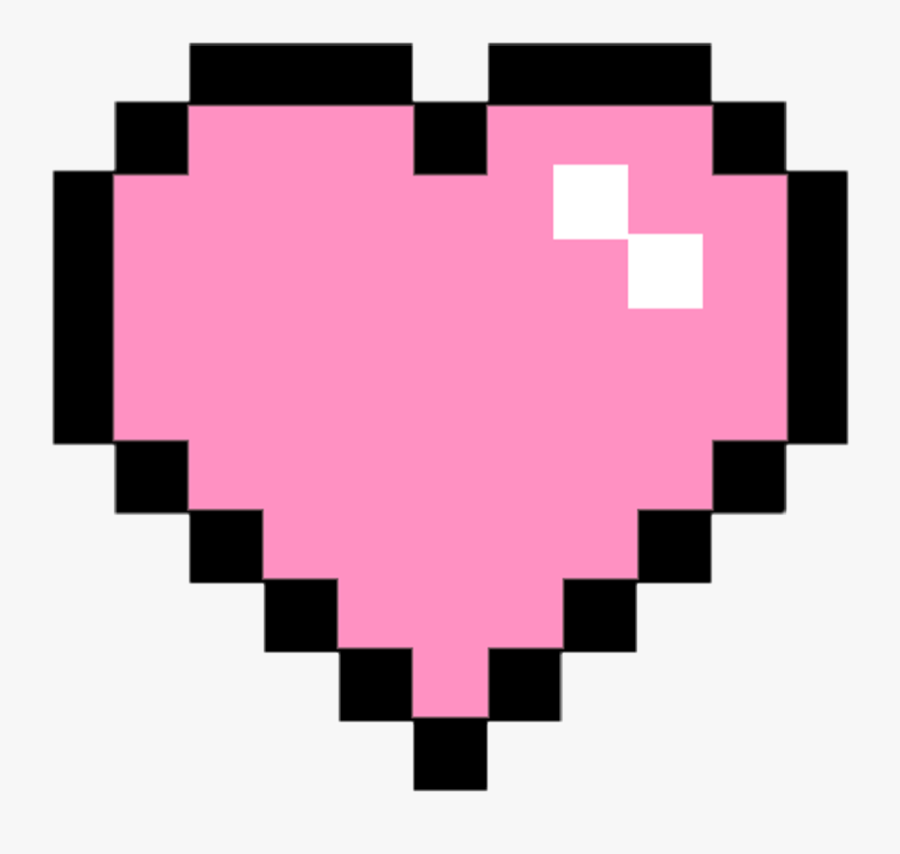 Pixel Clipart Pink Pixel Heart Png Transparent - Transparent Pixel Hearts, Transparent Clipart
